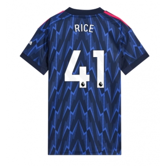 Billige Fotballdrakt Arsenal Declan Rice #41 Replika Bortedrakt Dame 2025-26 Kortermet